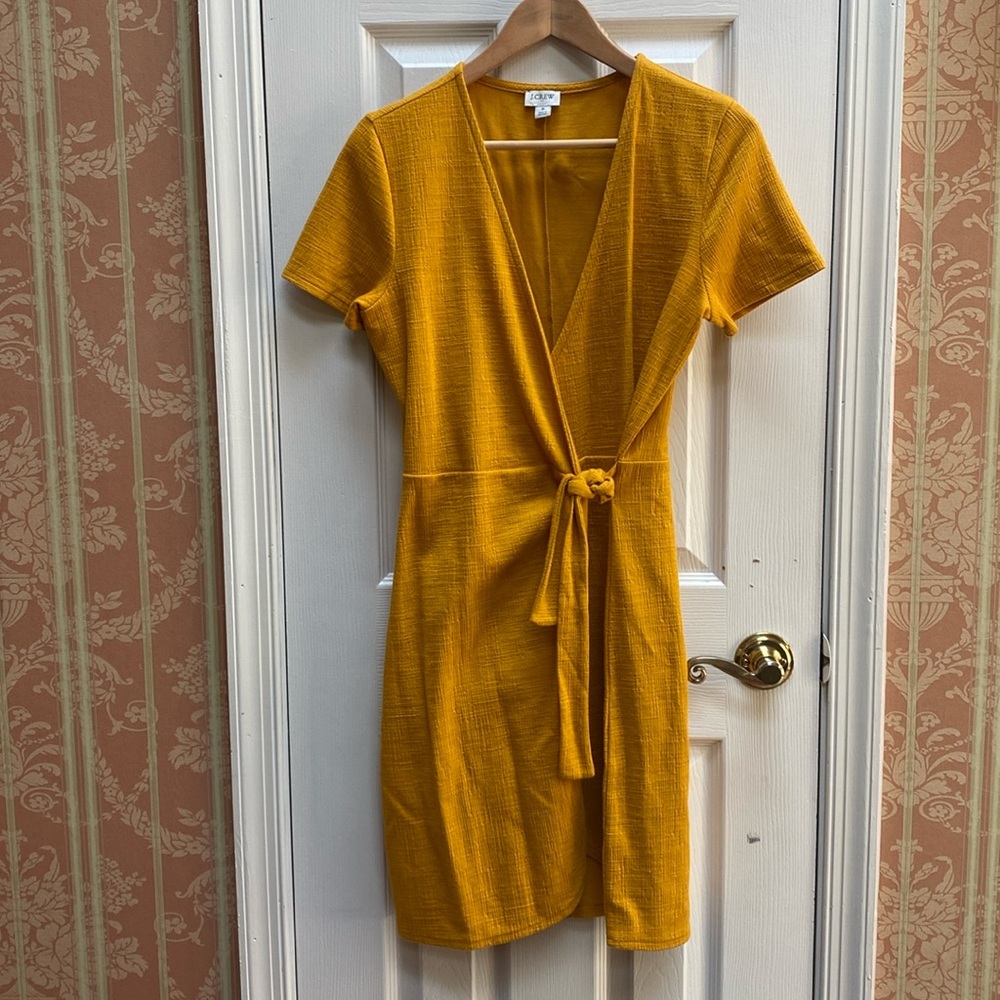 J.Crew Textured Knit Wrap Dress